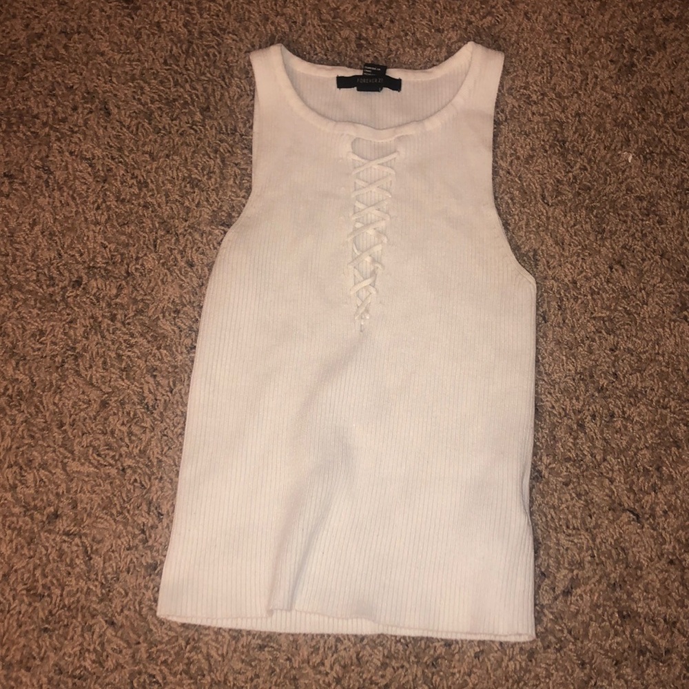 White tank top